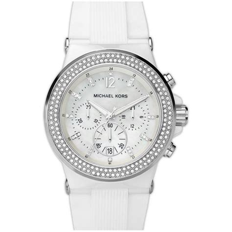 Michael Kors Watches MK5391 Ladies Glitz Ceramic White Dial 